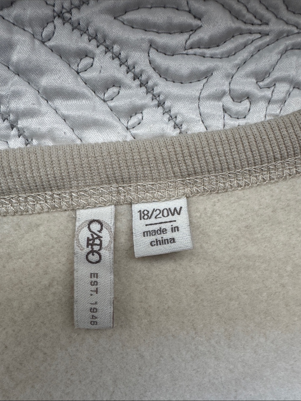 Cato Cream Short Sleeve Tee with Brown Glitter "GO WEST" - Picture 2 of 2